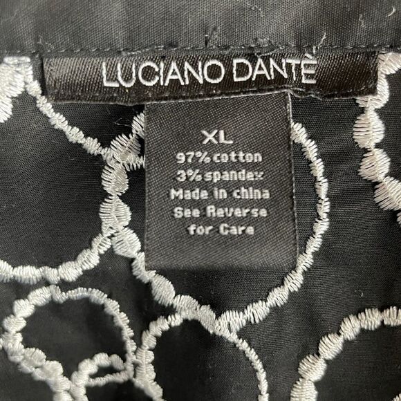 Luciano Dante Button Down 3/4 Sleeve Top Size XL EUC - Picture 5 of 5